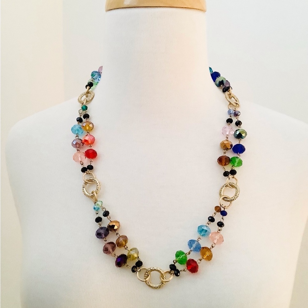 RARE JOAN RIVERS SWAROVSKI CRYSTAL CONVERTIBLE NECKLACE - Picture 3 of 4